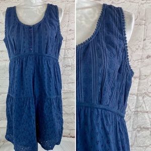 Prana Kendall eyelet mini dress